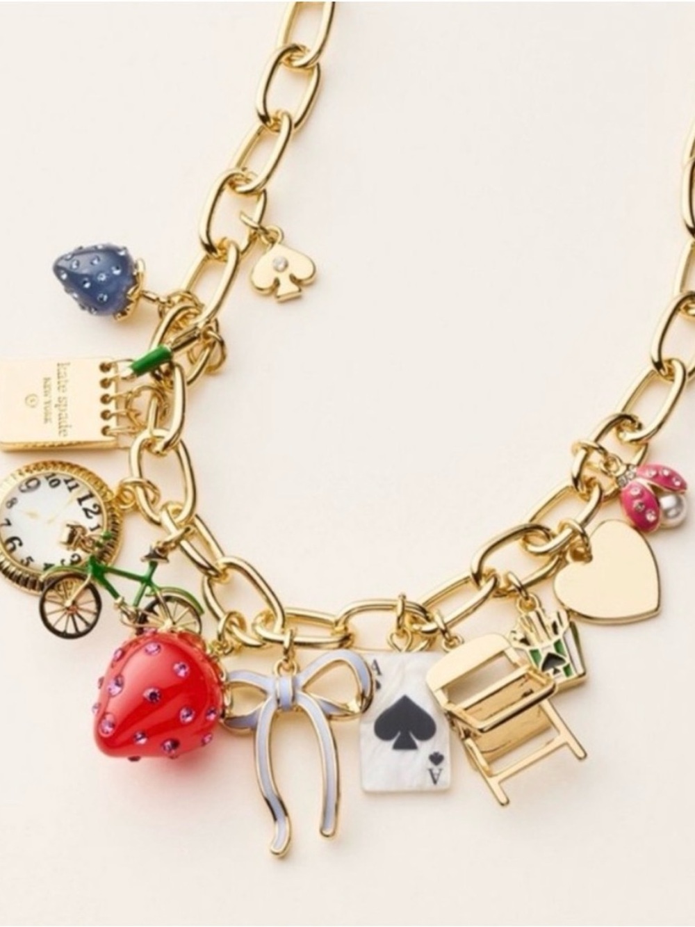 NWT kate spade new york x Target Chunky Charm Statement Necklace